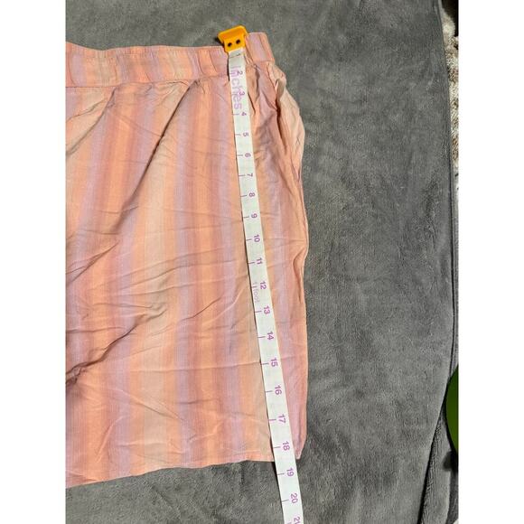 NWT BP. Nordstrom Size 3X Plus Size Women Shorts Flowy Pink Peach Striped 4” - Picture 9 of 9